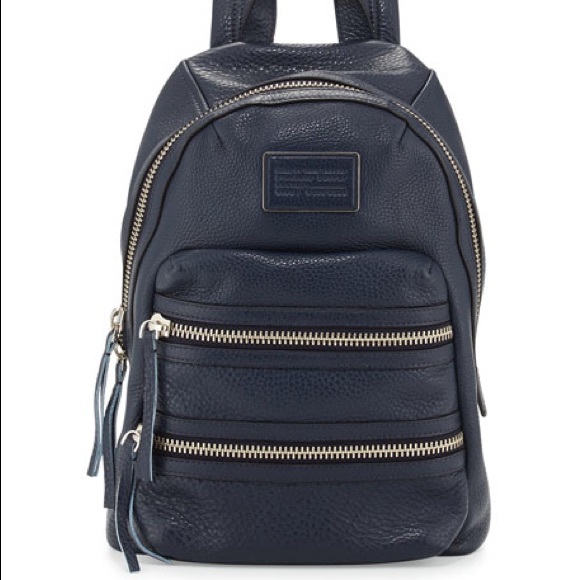 Marc by Marc Jacobs Leather Backpack Deep Sea Navy main image 5